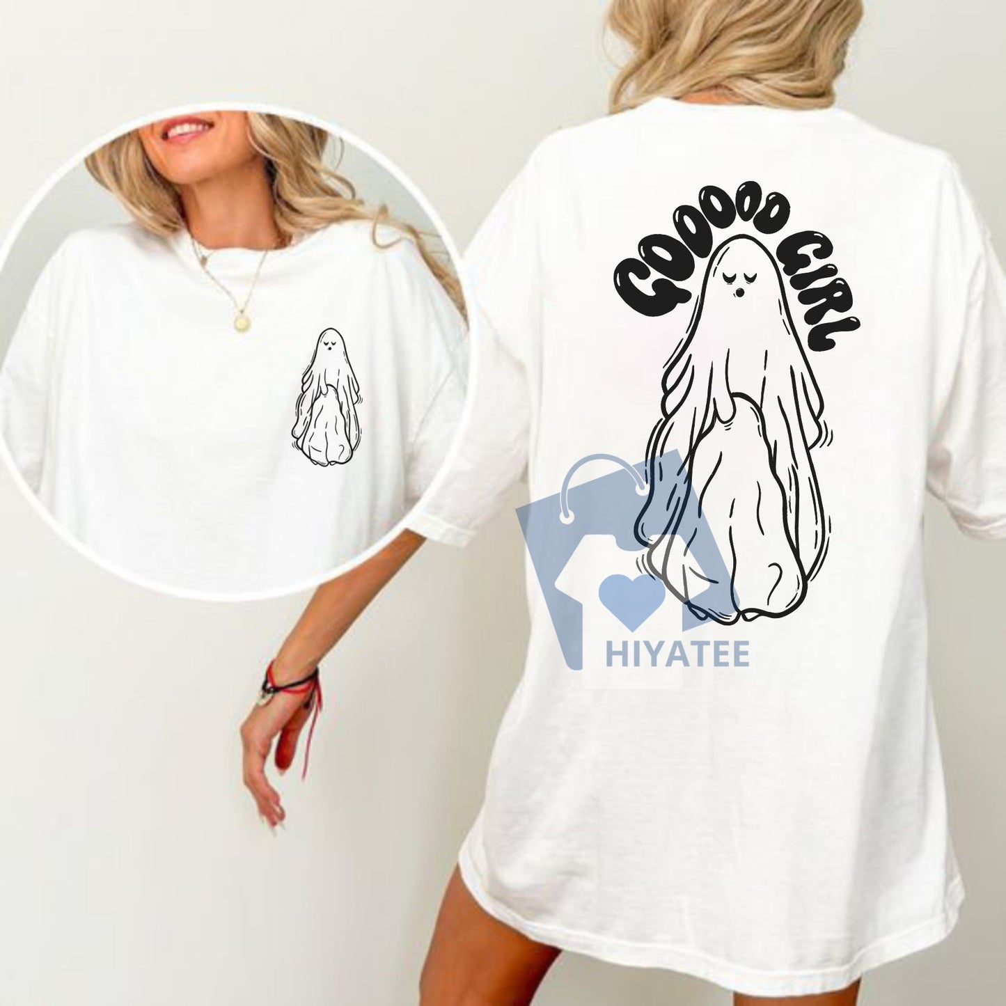 Gooooooood Girl Ghost Tee – Cute & Sassy Halloween-Inspired Shirt