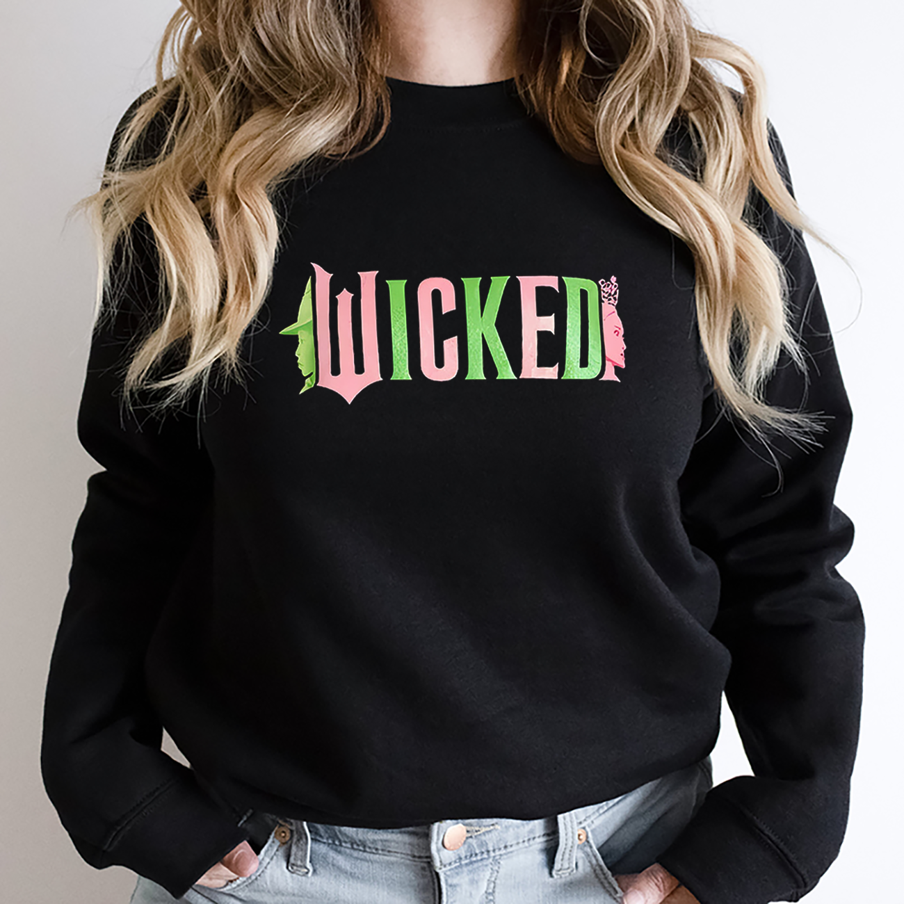 Wicked Women's Graphic Sweatshirt with Long Sleeves - Hiyatee