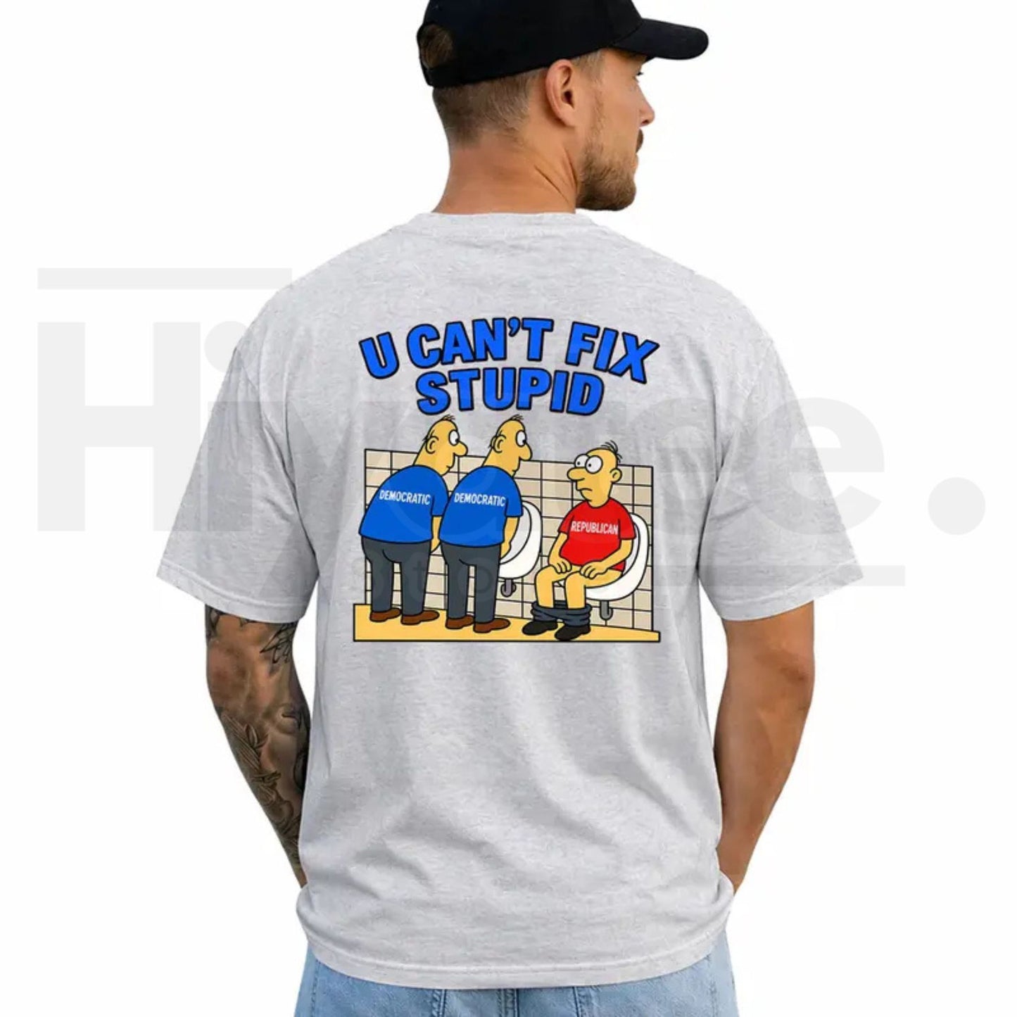 You Can't Fix Stupid Political T-Shirt – Funny Democrat Republican Joke Tee