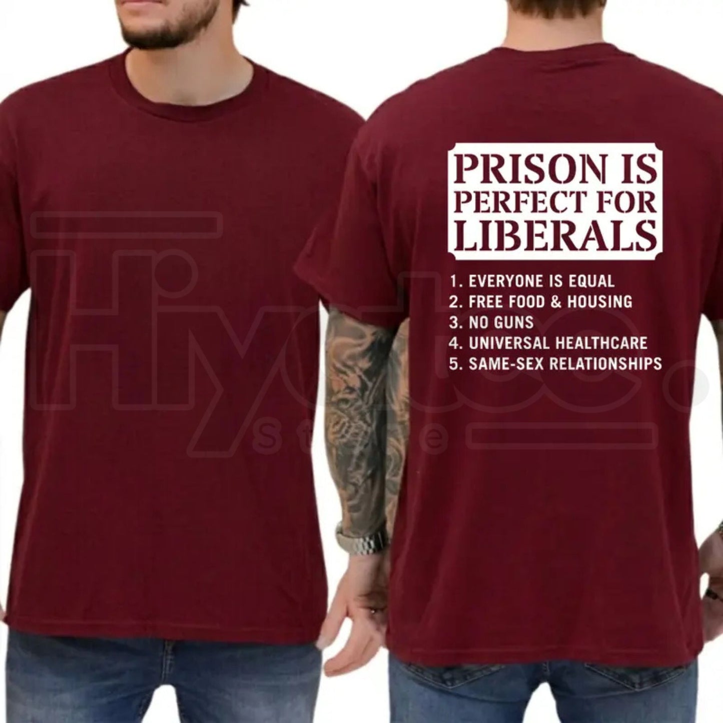 Prison Is Perfect For Liberals T-Shirt – Funny Conservative Republican Graphic Tee