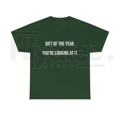 Gift Of The Year T-Shirt – Funny Father's Day Graphic Tee for Men