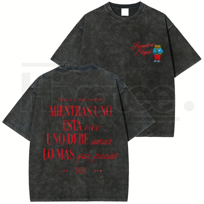 Seguimo Aqui Sapo Concho Vintage Washed Tee – DTMF Inspired Puerto Rican Reggaeton Streetwear