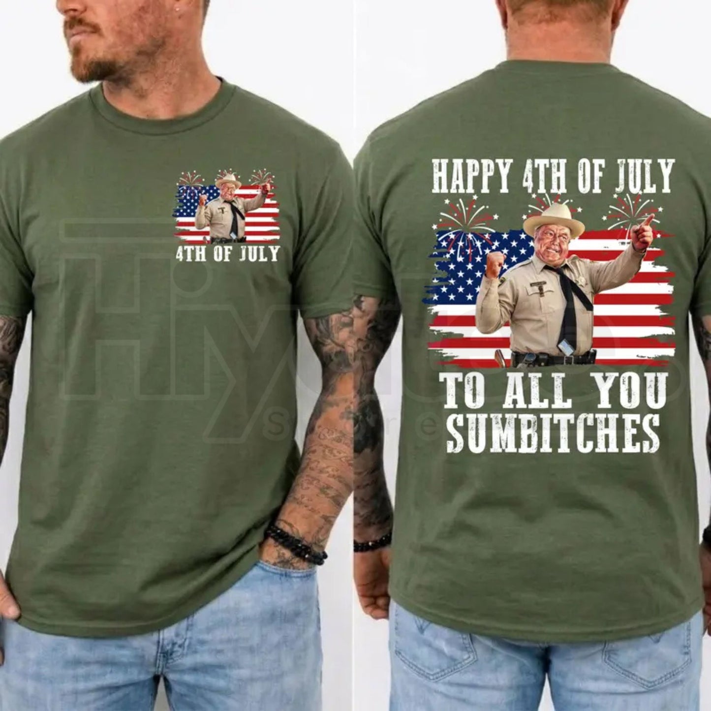 Smokey and the Bandit 4th of July T-Shirt – Funny Sumbitches Independence Day Tee