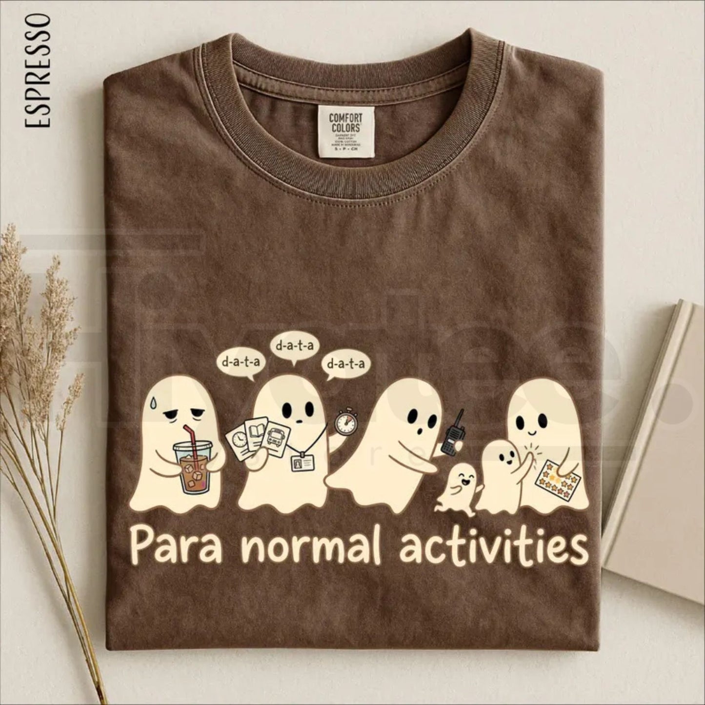 Para Normal Activities Shirt Funny Ghost Paraprofessional Teacher Halloween Tee
