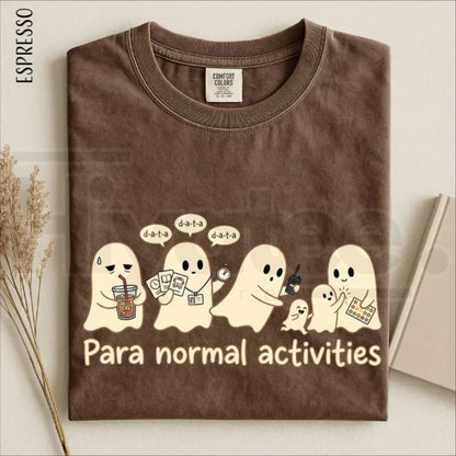 Para Normal Activities Shirt Funny Ghost Paraprofessional Teacher Halloween Tee