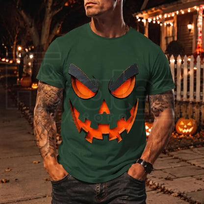 Men's Scary Evil Jack O' Lantern T-Shirt – Spooky Halloween Graphic Tee