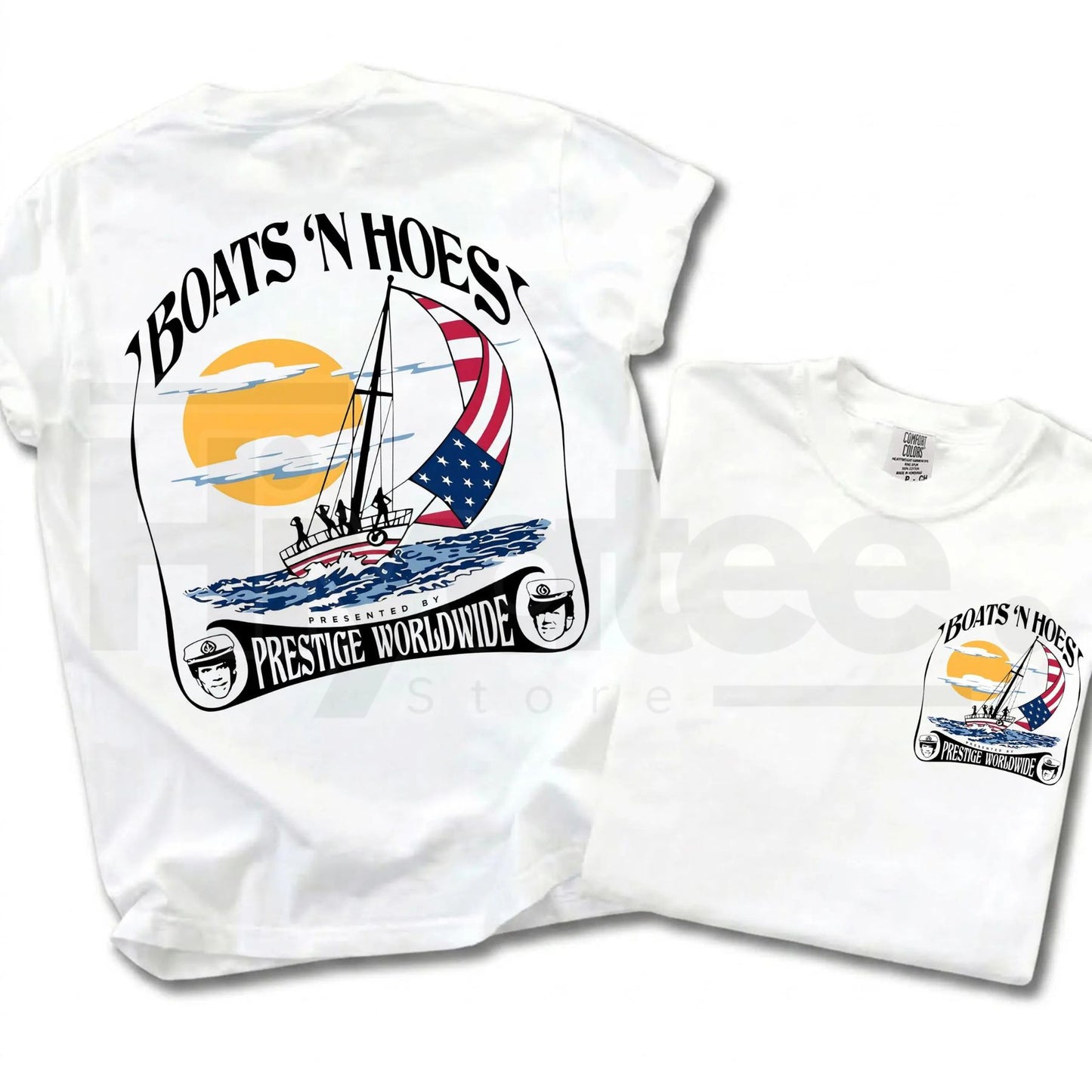 Comfort Colors® Boats and Hoez Tee – Retro Step Brothers Movie T-Shirt