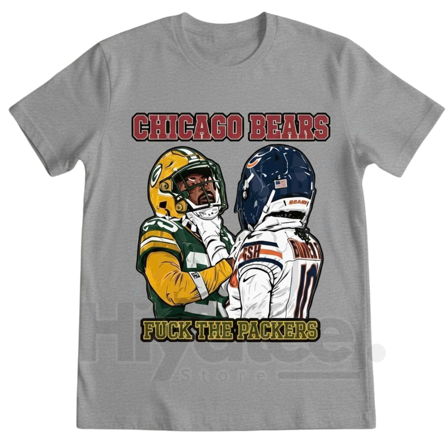"Chicago Bear Rivalry Clash" T-Shirt – Hard-Hitting Football Fan Gear