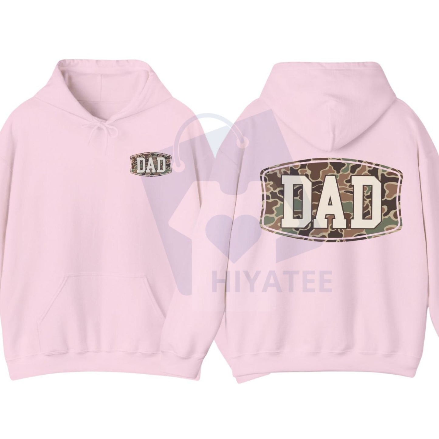 Camo Dad 2-Sided Hoodie – Funny Camouflage Graphic Pullover