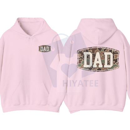 Camo Dad 2-Sided Hoodie – Funny Camouflage Graphic Pullover