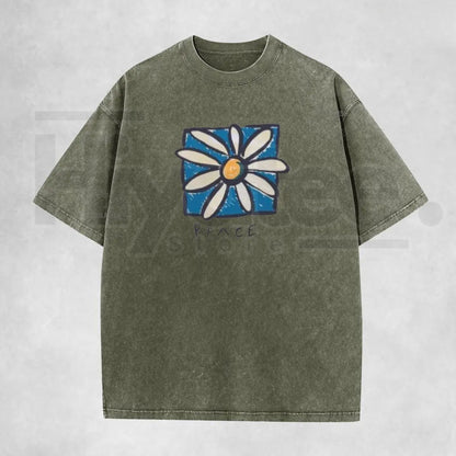 Holafish Acid Vintage Washed T-Shirt – Premium Relaxed Fit Unisex Graphic Tee