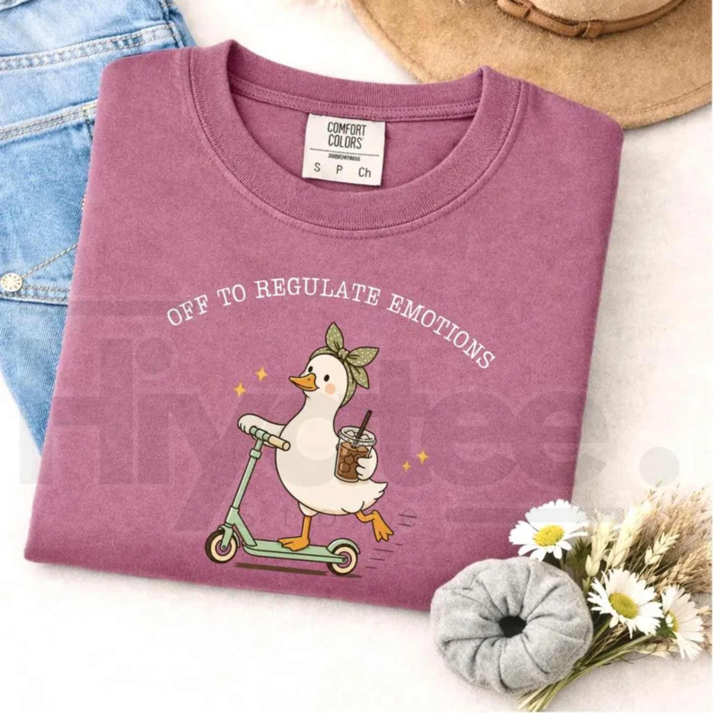 Silly Goose Therapist Tee Off To Regulate Emotions Mental Health Counselor Shirt