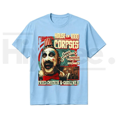 Vintage Horror Classic Movie Design Graphic T-Shirt – Retro Spooky Season Tee
