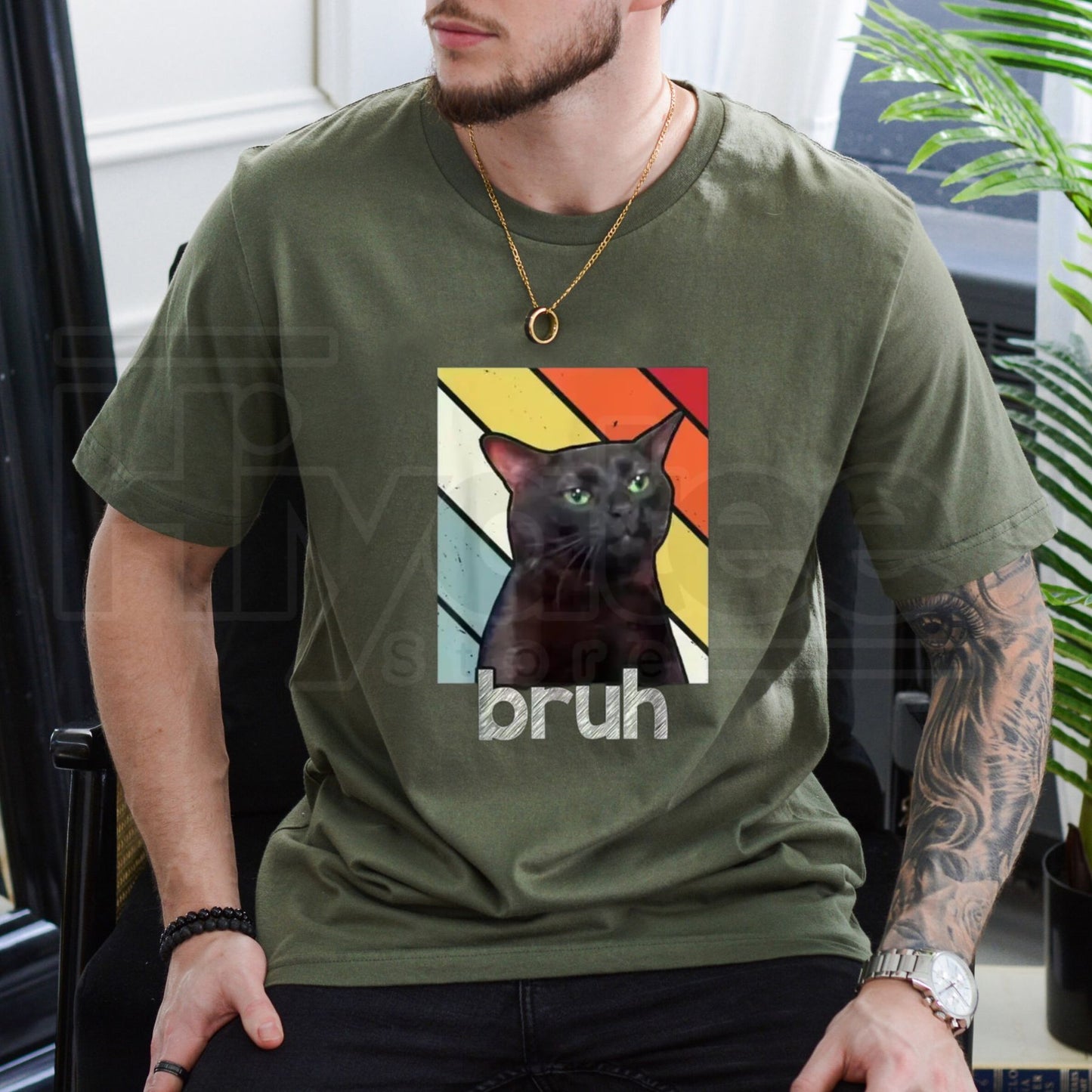 Funny Bros & Cat Meme Graphic Cotton T-Shirt for Boys – Cute Valentine's Day Gift for Kids