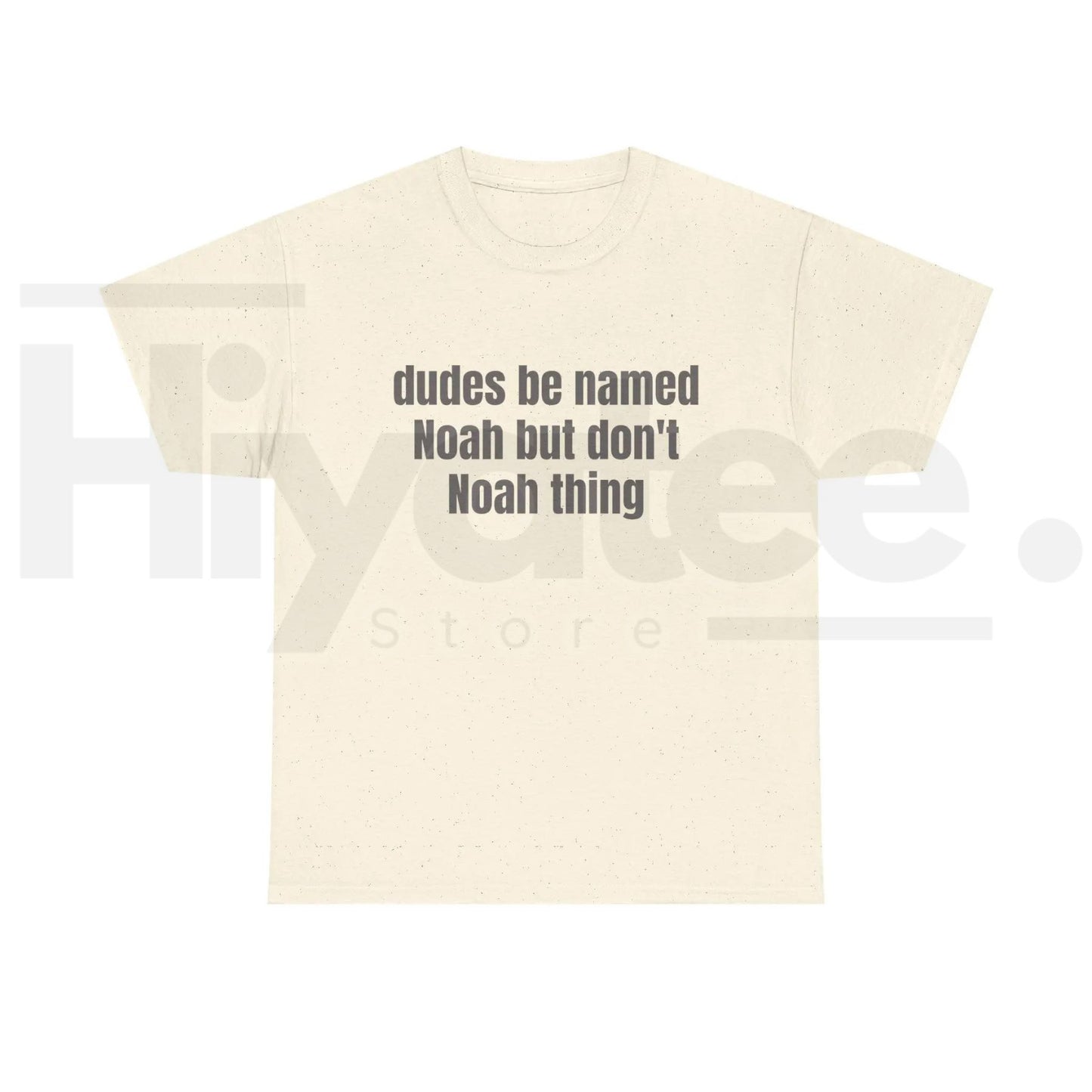 Dudes Be Named Noah But Don't Noah Thing T-Shirt – Funny Sarcastic Name Pun Tee