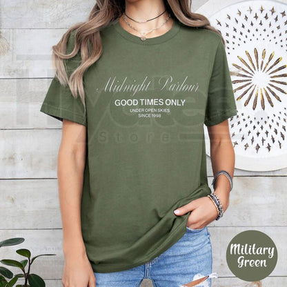 Pacsun Men's Midnight Parlour T-Shirt – Retro Streetwear Graphic Tee