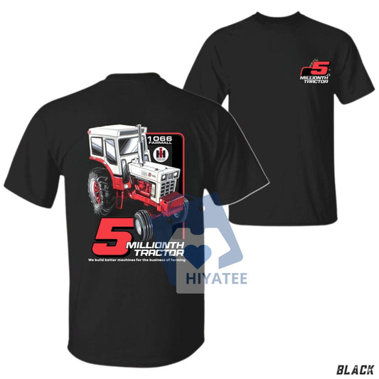 5 Millionth Tractor T-Shirt – Vintage Farmall 1066 Graphic Tee, Classic Farming Machinery Shirt for Men & Women-Hiyatee