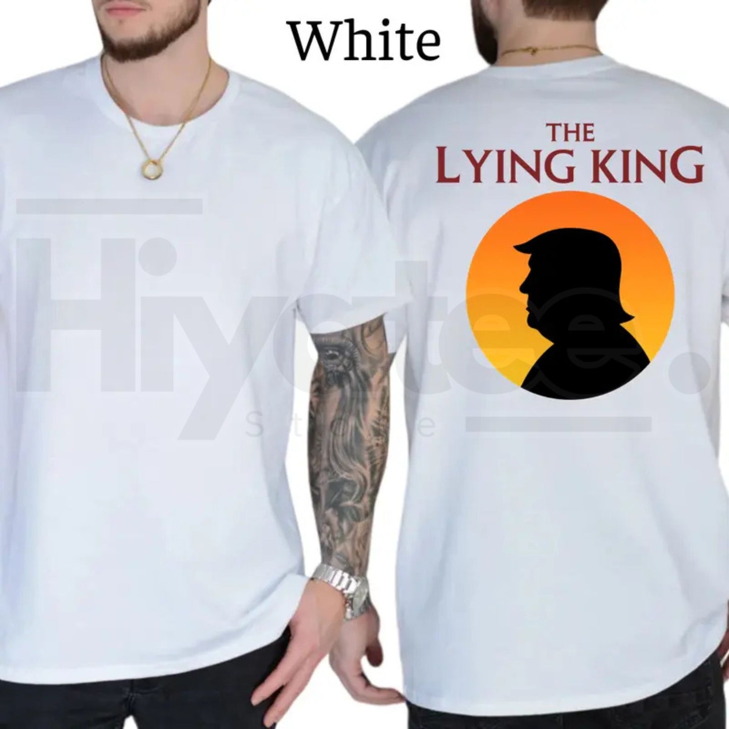 The Lying King Typography T-Shirt – Funny Graphic Tee, Humorous Daily Casual Statement Shirt for Men & Women