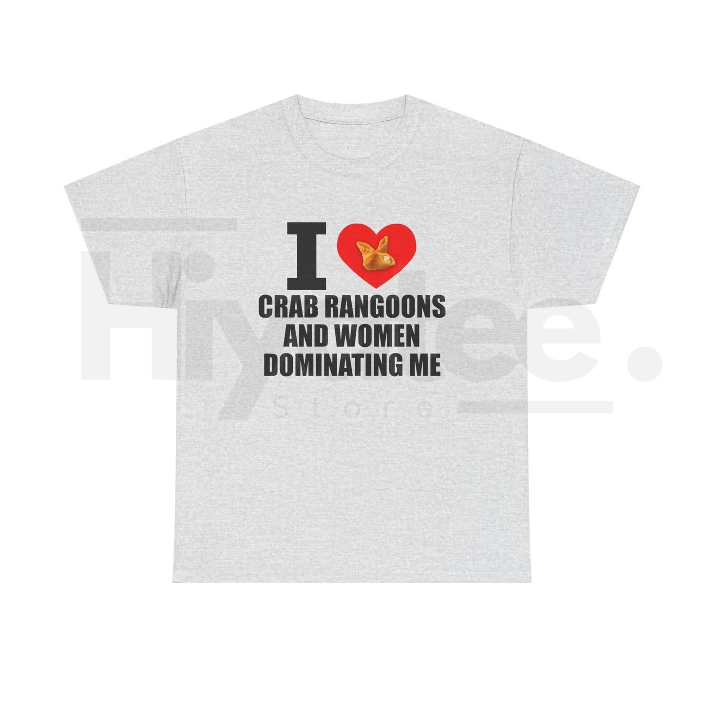 "I Heart Crab Rangoons" – Funny Ironic Meme Streetwear Graphic Top
