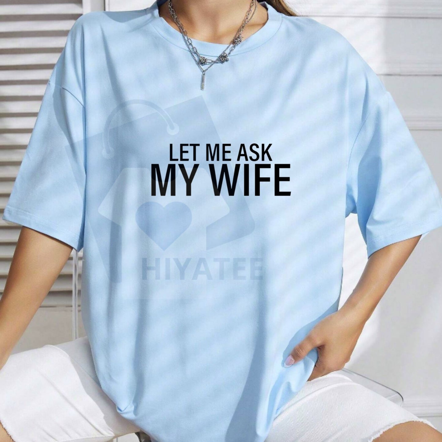 Men's Crewneck Sweatshirt – Bold White Text Slogan Across Chest