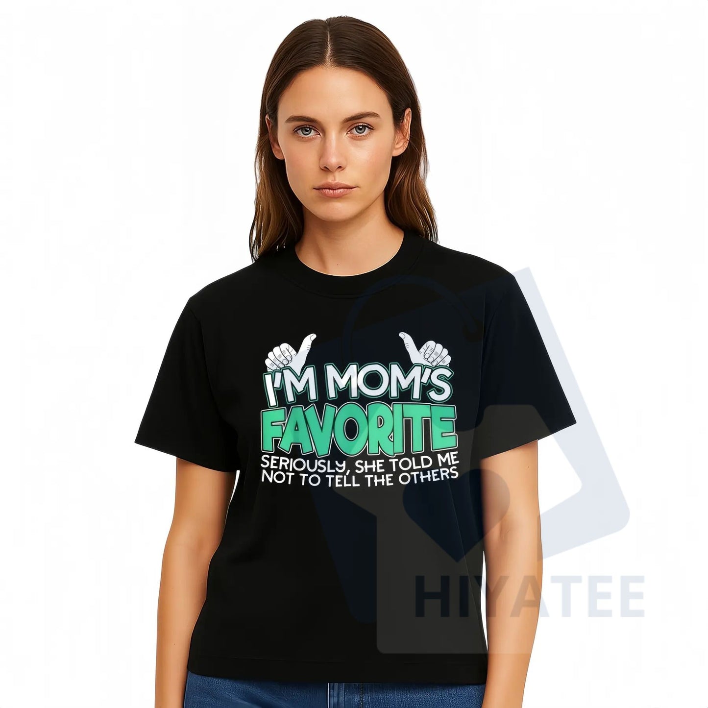 "I'm Mom's Favorite" T-Shirt – Funny Son Daughter Cotton Golf Gift for Men Women