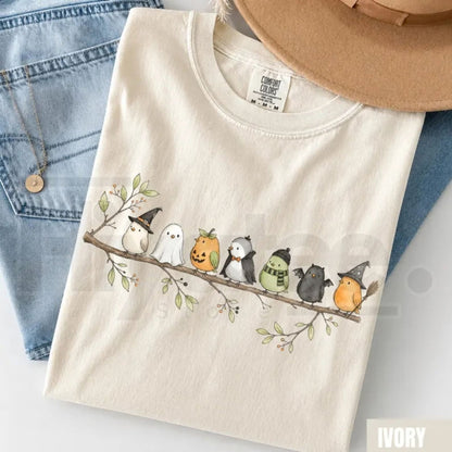 Comfort Colors Halloween Birds on a Branch Spooky Tee