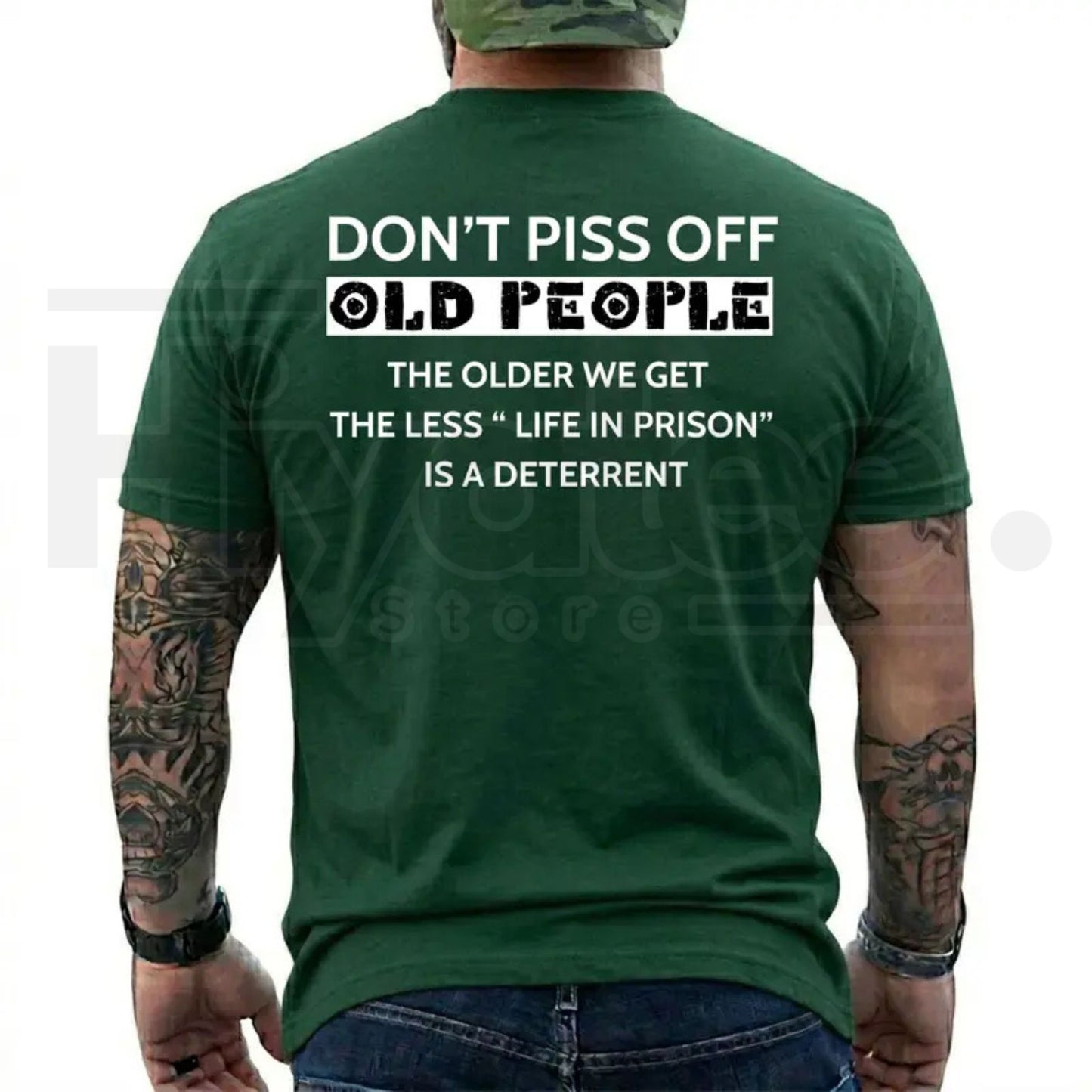 The Less Life In Prison Is A Deterrent T-Shirt – Funny Old People Retro Graphic Tee
