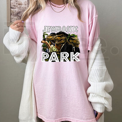 Jewrassic Park Funny Graphic T-Shirt