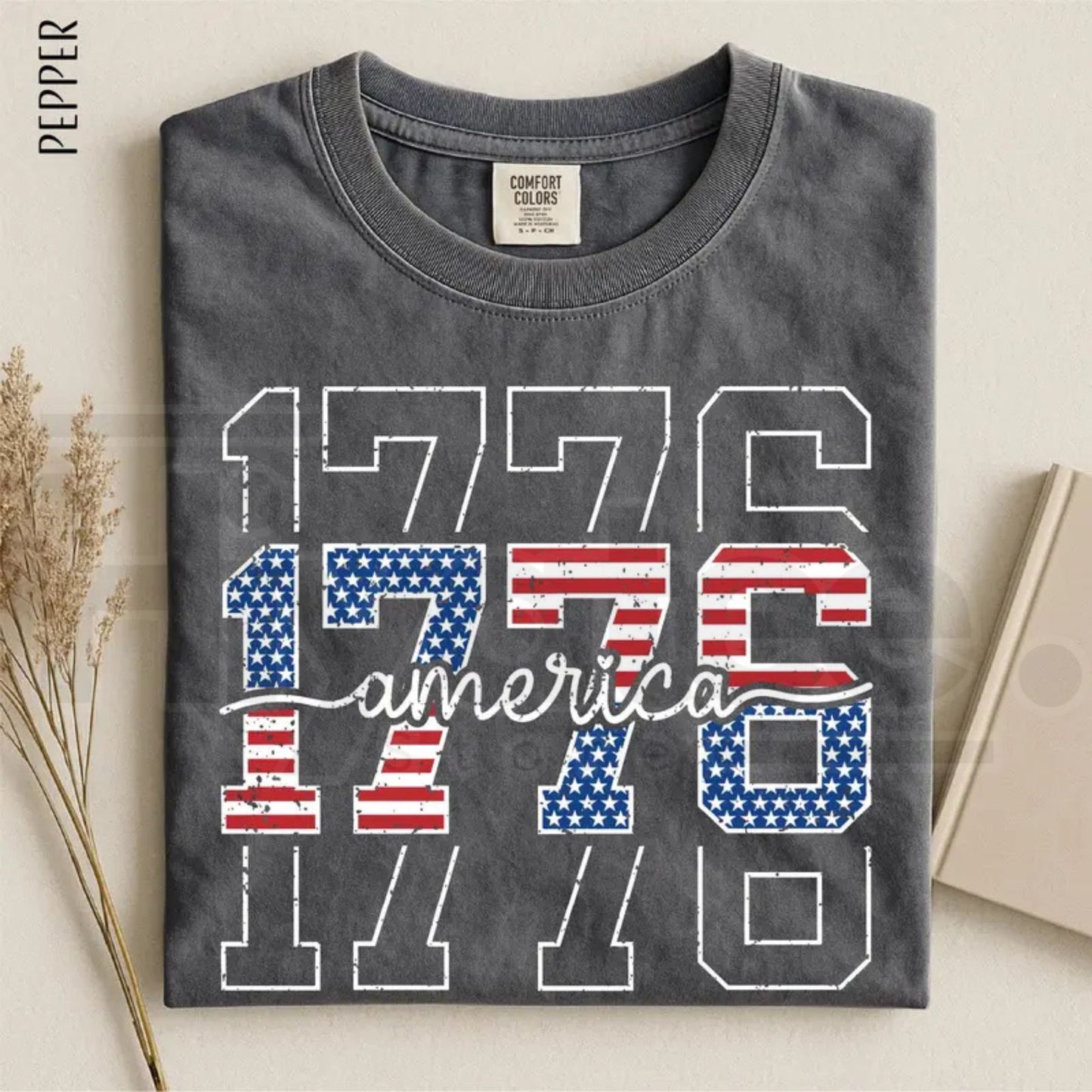 Comfort Colors 1776 Land of the Free Shirt – 250th America Anniversary Independence Day Tee, Fourth of July Gift