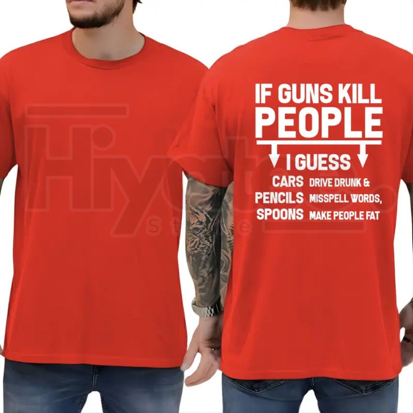If Guns K People Sarcastic T-Shirt – Funny Conservative Republican Trump Supporters Tee