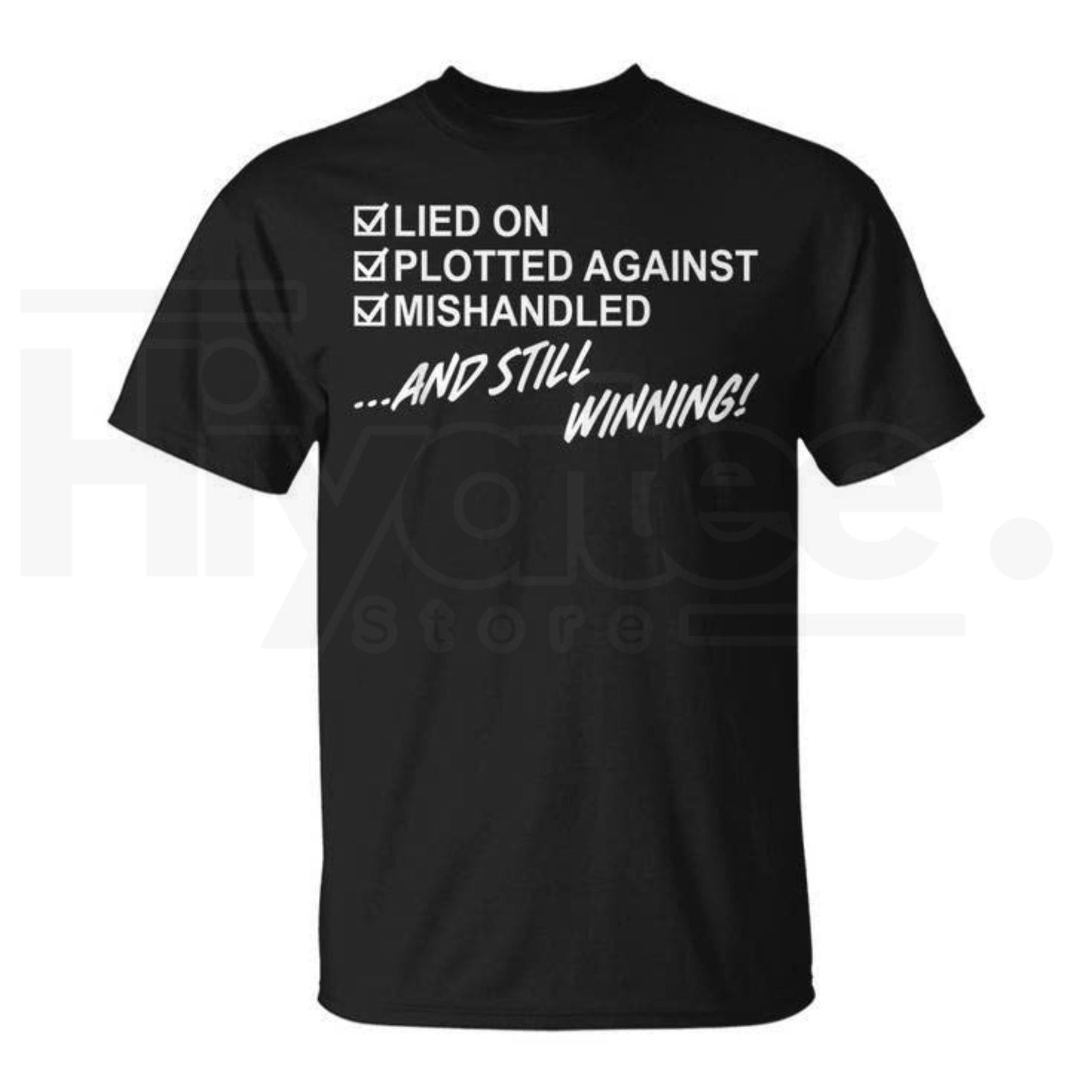 "Lied On, Plotted Against, Still Winning" Unisex T-Shirt – Resilience Graphic Tee