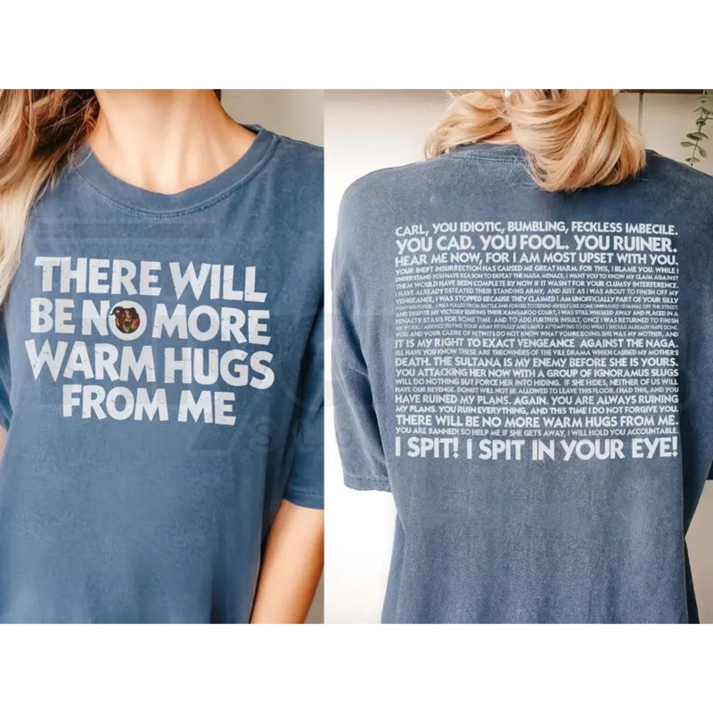 Comfort Colors® Prepotente "No More Warm Hugs" Two-Sided Shirt – Dungeon Crawler Carl Fan Tee