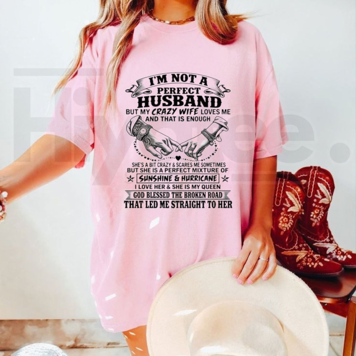 I'm Not A Perfect Husband T-Shirt – Funny Married Life Quote Graphic Tee