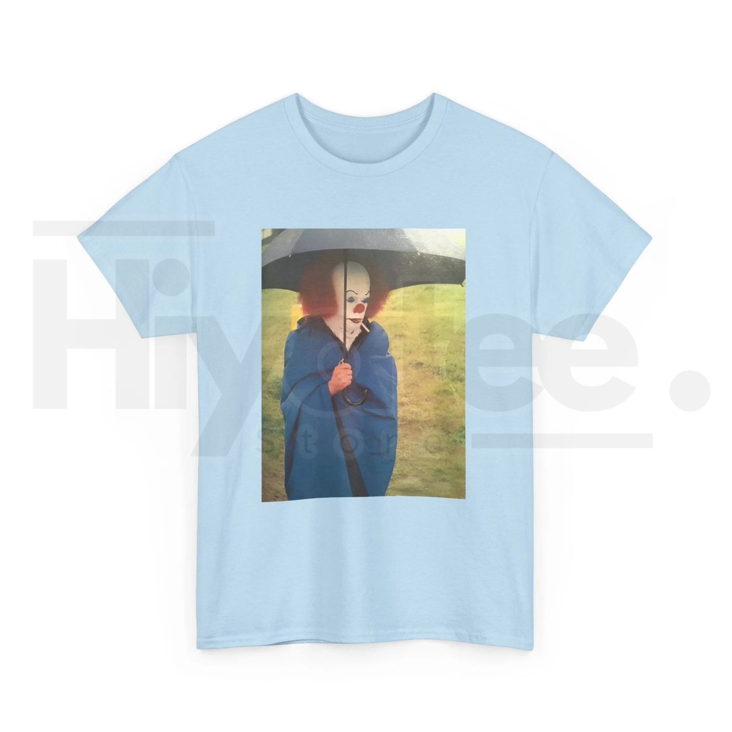 Tim Curry On IT Set Smoking Cigarette T-Shirt – Vintage Horror Movie Graphic Tee