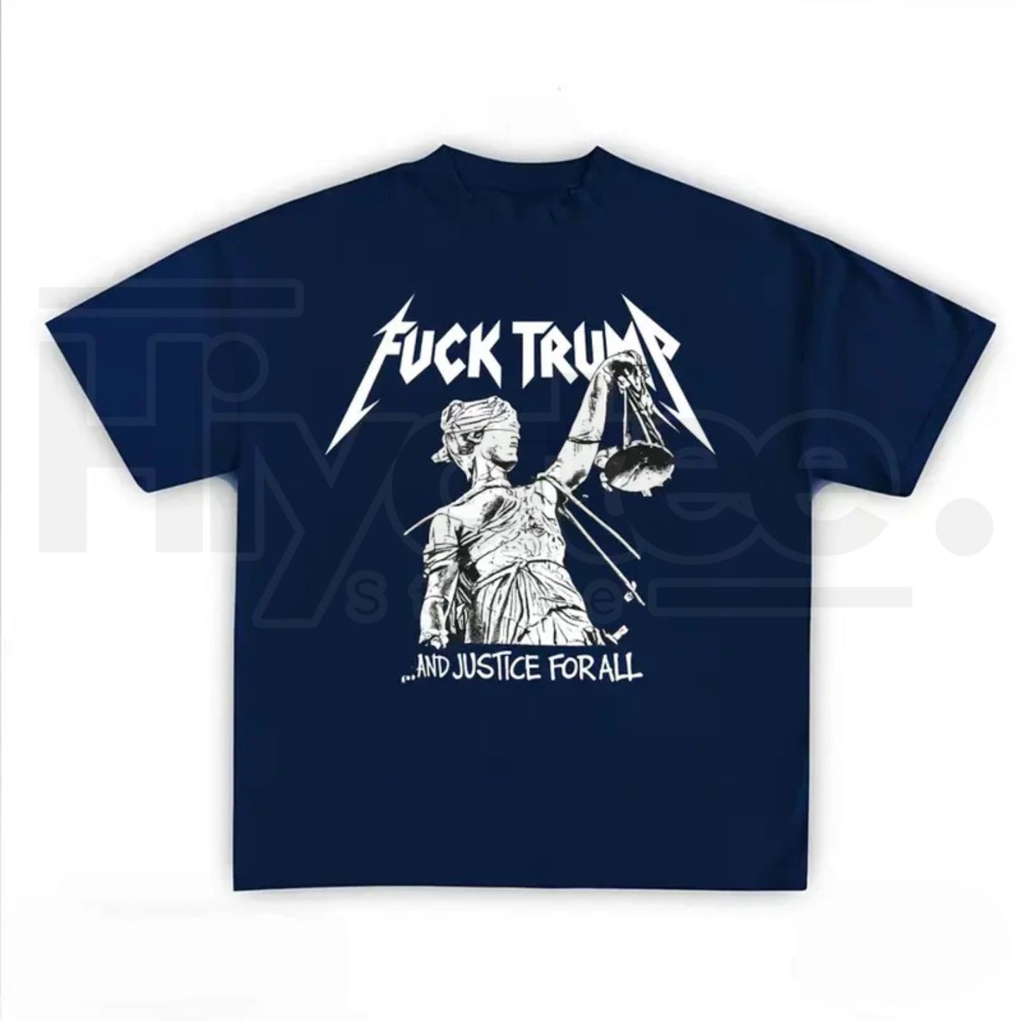 F Trump Vintage Rock Graphic Tee – Justice For All Retro Political Protest T-Shirt