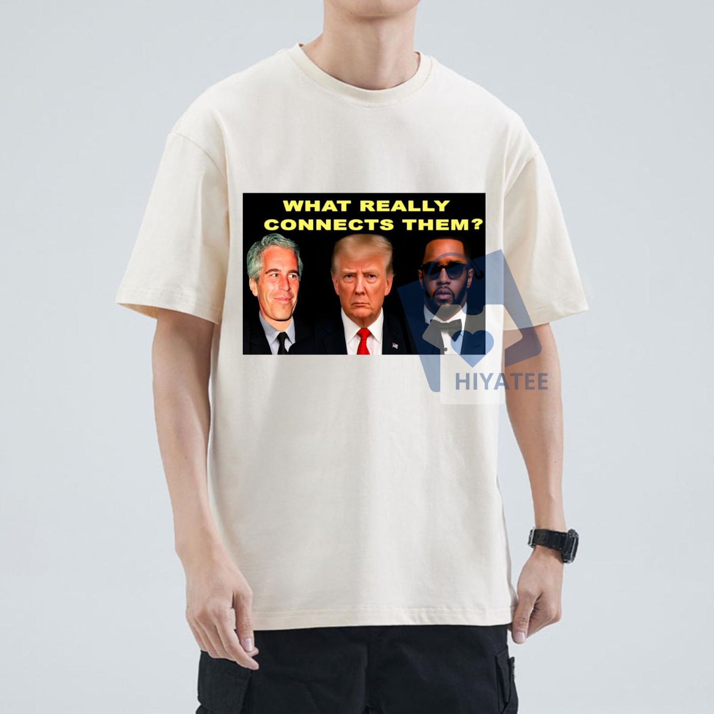 Trump, Diddy, Epstein – What Really Connects Them? Shirt – Statement American Graphic Tee, Unisex Political Conversation Starter