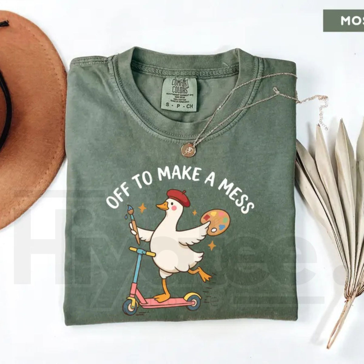 Comfort Colors Off To Make A Mess Artist Goose Tee