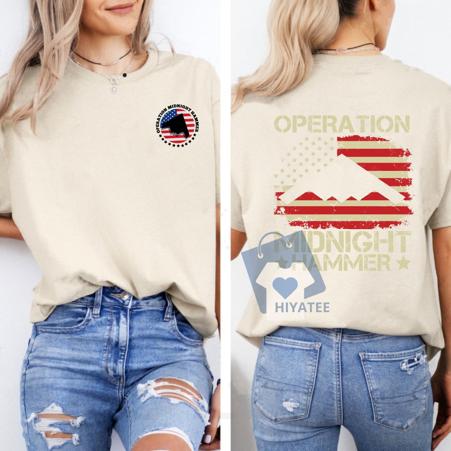 US Air Force B-2 Spirit Jet T-Shirt – 2-Sided Patriotic Cotton Tee