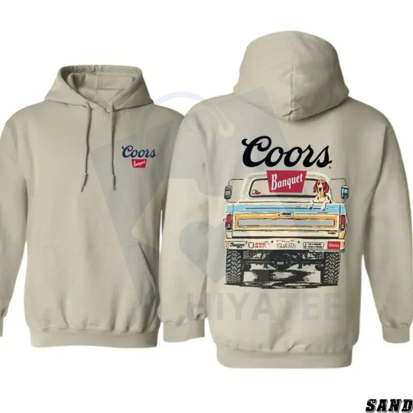 Coors Banquet Retro Truck Hoodie – Country Western Style