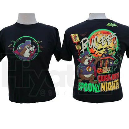 Authentic Buc-ee's 2026 Halloween Glow-In-The-Dark T-Shirt – Soft Cotton Spooky Season Tee