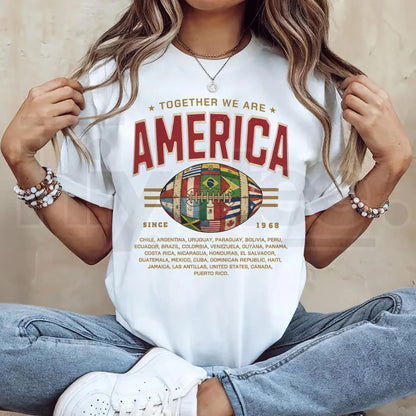 Together We Are America Shirt – Latin American Pride Comfort Colors® T-Shirt, Hispanic Heritage Puerto Rico Unisex Tee
