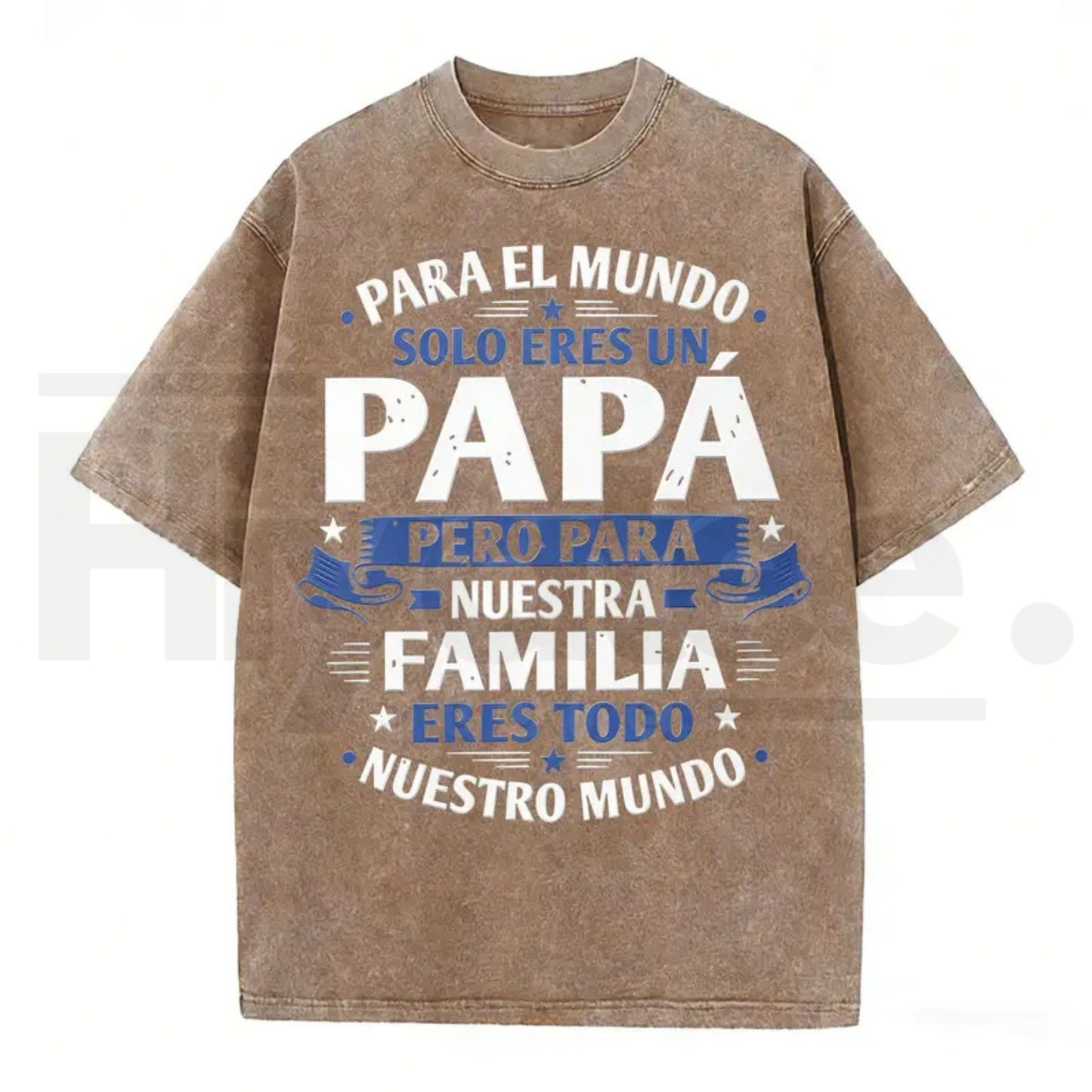 Premium "Papa" Vintage Washed T-Shirt – High-Quality Father’s Day Graphic Tee