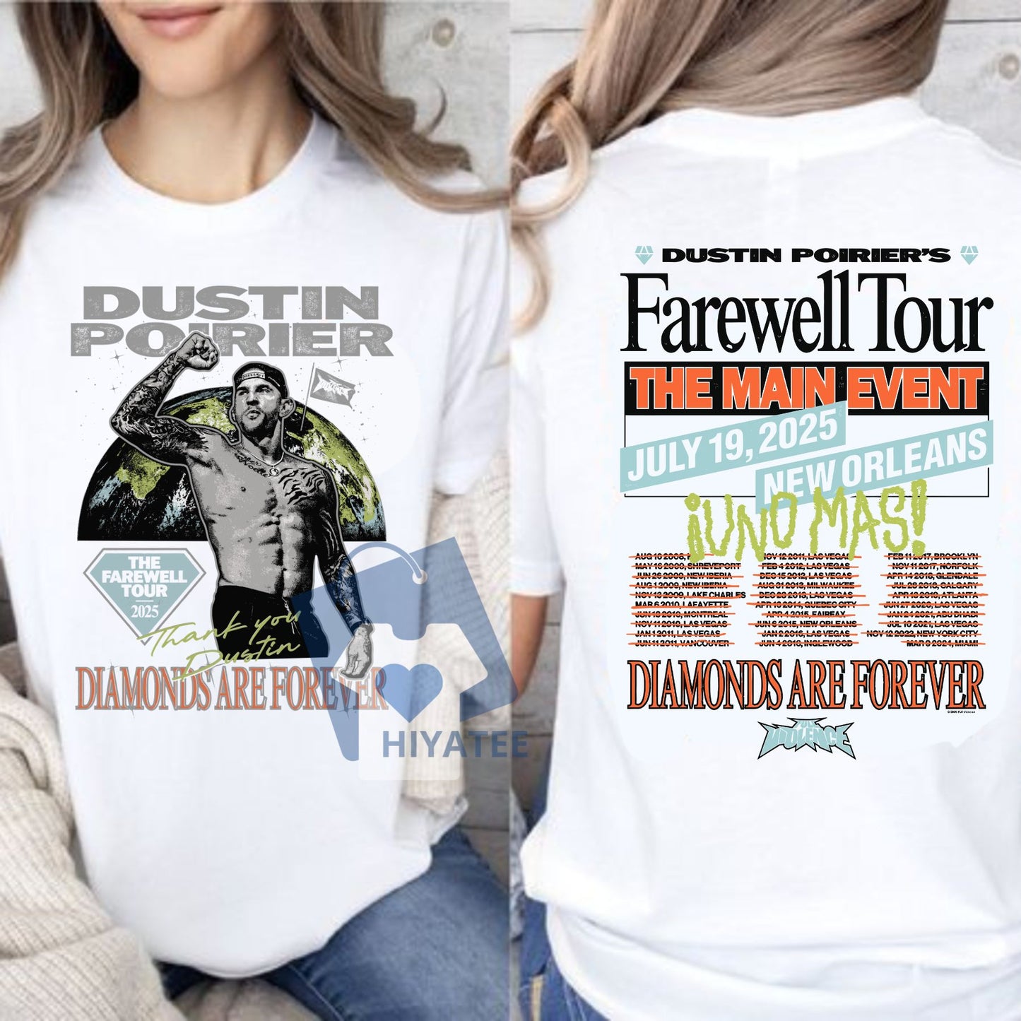 Dustin Poirier The Farewell Tour T-Shirt – Limited Edition UFC Tribute Tee, Bold Graphic Shirt for MMA Fans & Fight Night Style