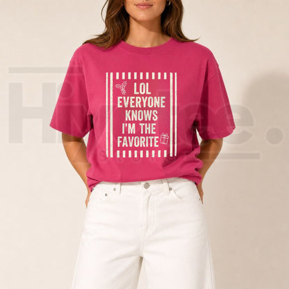 Comfort Colors I'm The Favorite One Christmas T-Shirt – Funny Group Party Tee