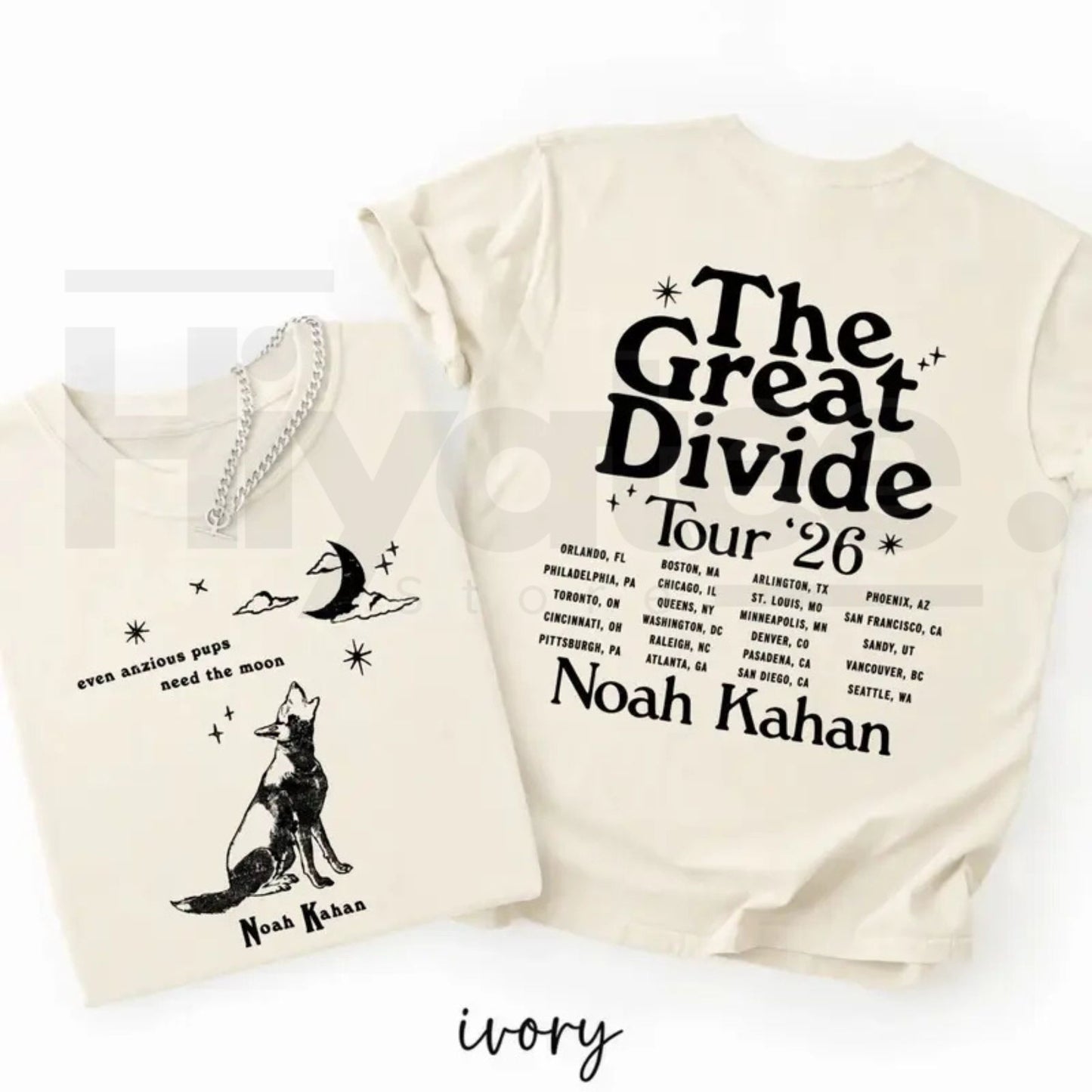 Orbiter Lyric T-Shirt Even Anxious Pups Need the Moon – Retro NK Graphic Tee, The Great Divide Tour Shirt