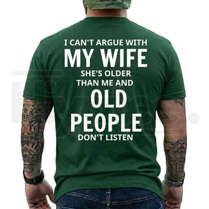She's Older Than Me Husband T-Shirt – Funny Wife Humor Graphic Tee