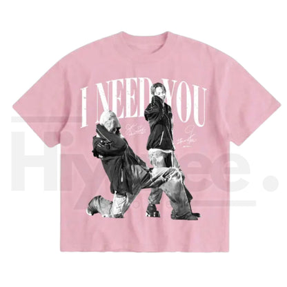 "I Need You" – K-POP World Tour 2026 Vintage Hip Hop Graphic Top