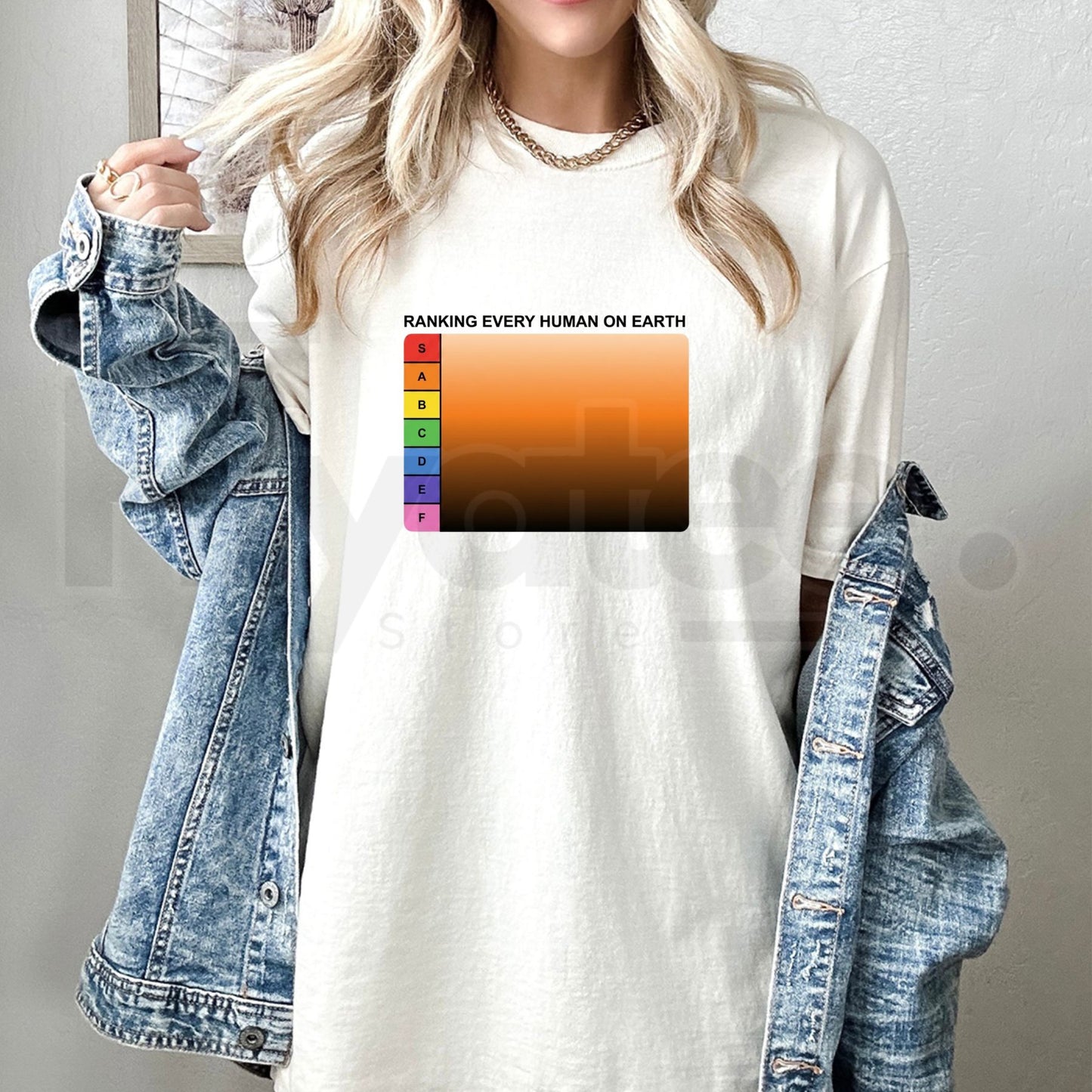 Ranking Every Human On Earth Tier List T-Shirt – Funny Internet Meme Tee