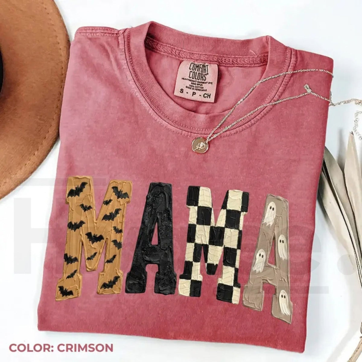 Comfort Colors Halloween Spooky Mama Ghost Pumpkin Tee
