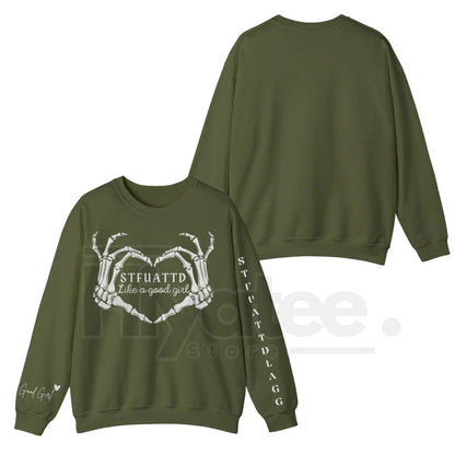 STFUATTDLAGG Like A Good Girl Dark Romance Sweatshirt: Spicy Booktok Apparel